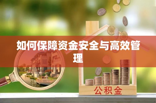 攀枝花如何保障资金安全与高效管理
