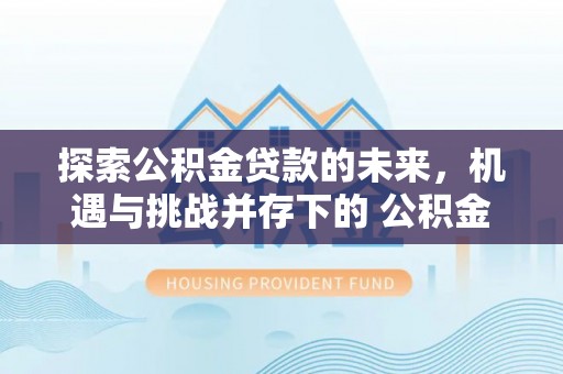 攀枝花探索公积金贷款的未来，机遇与挑战并存下的 公积金贷款风险防控