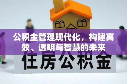 攀枝花公积金管理现代化，构建高效、透明与智慧的未来