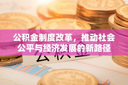 攀枝花公积金制度改革，推动社会公平与经济发展的新路径