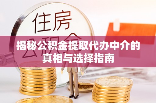 攀枝花揭秘公积金提取代办中介的真相与选择指南