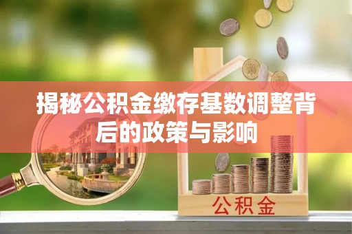 攀枝花揭秘公积金缴存基数调整背后的政策与影响