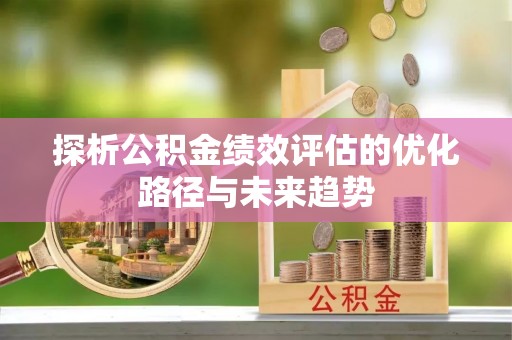攀枝花探析公积金绩效评估的优化路径与未来趋势