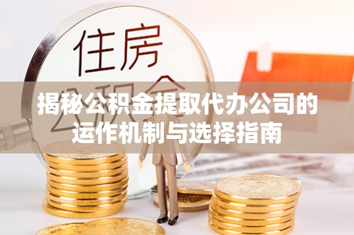 攀枝花揭秘公积金提取代办公司的运作机制与选择指南