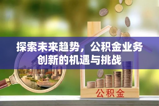 攀枝花探索未来趋势，公积金业务创新的机遇与挑战