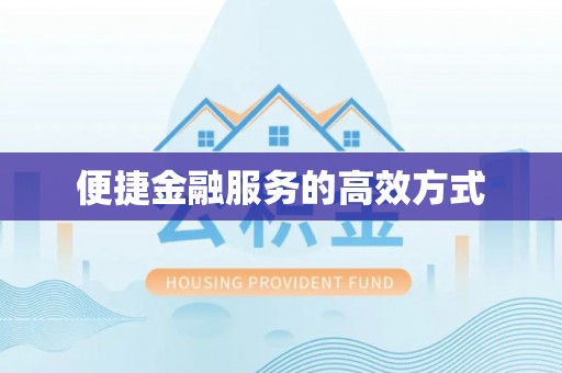攀枝花便捷金融服务的高效方式