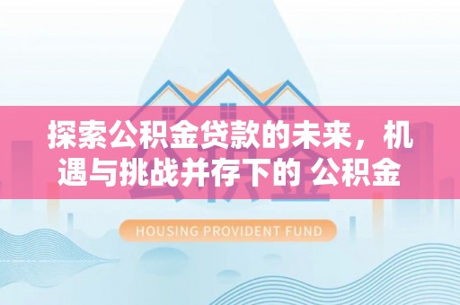 攀枝花探索公积金贷款的未来，机遇与挑战并存下的 公积金贷款风险防控